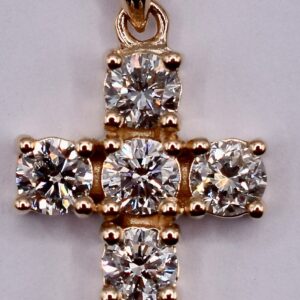 Yellow Gold  Cross  Pendant -40